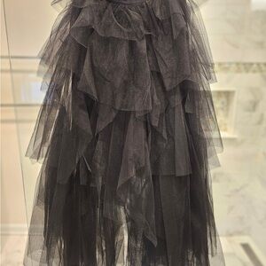 BCBG Elegant Black Layered Tulle Skirt